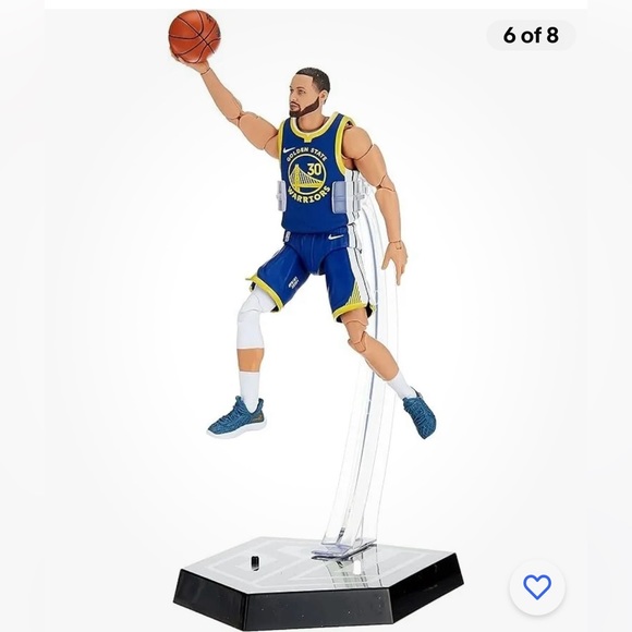 Starting Lineup NBA Series 1 Stephen Curry Action Figure Golden State Warriors - Picture 6 of 8